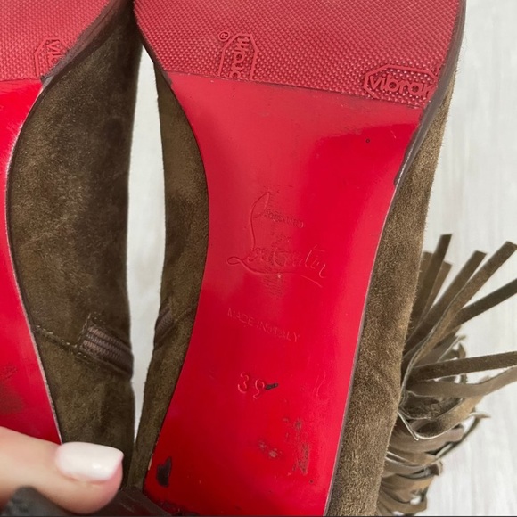 Christian Louboutin Fringe Boho Booties - Picture 9 of 12